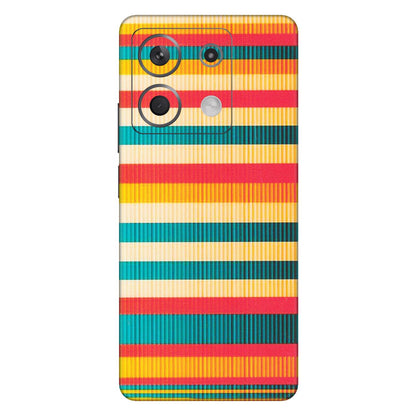 Xiaomi Redmi Phone Skins (All Models) - Colourful Stripes Soothing Effect - Matte Finish (M-86) Redmi Note 13 5G