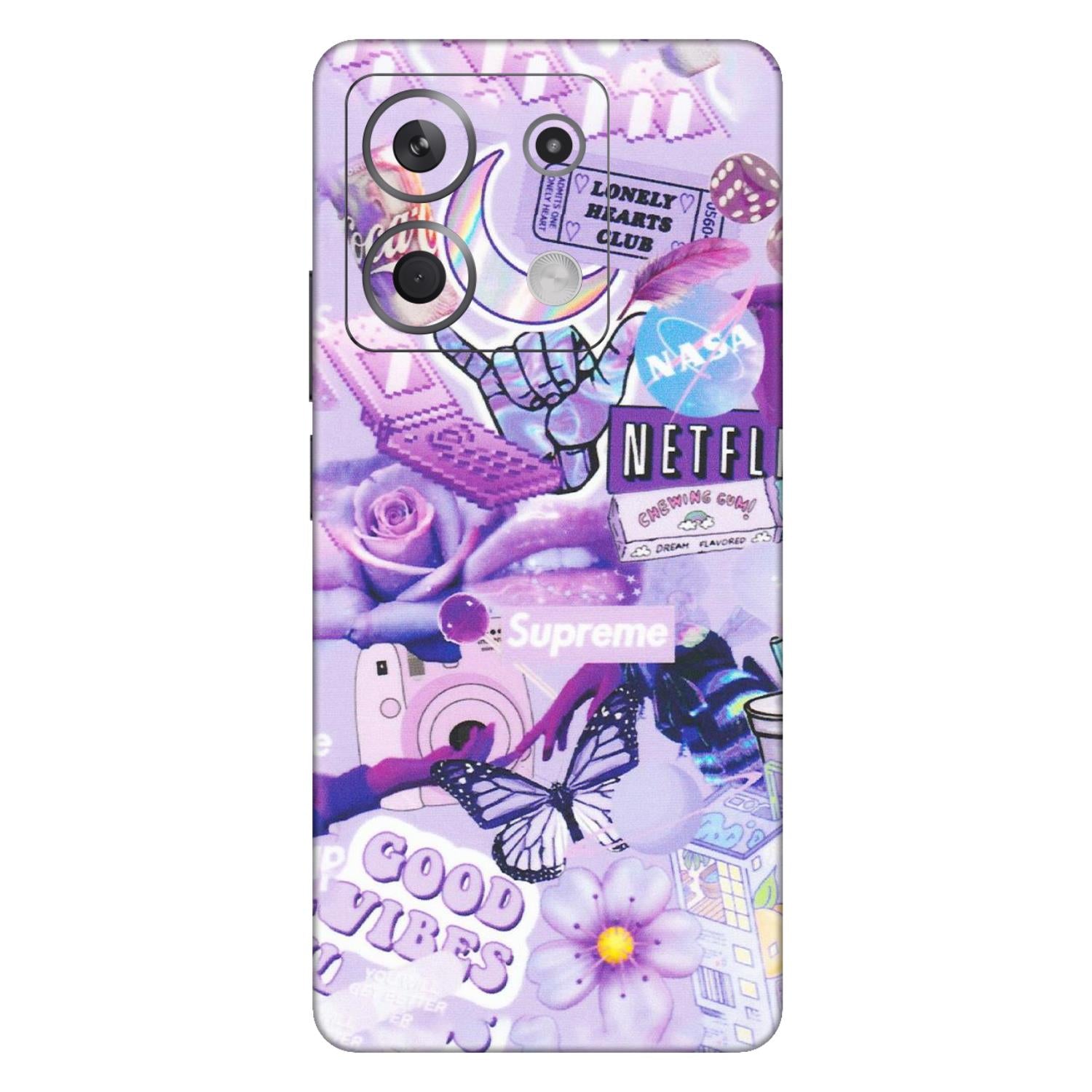 Xiaomi Redmi Phone Skins (All Models) - Supreme Purple Magic - Matte Finish (M-88) Redmi Note 13 5G