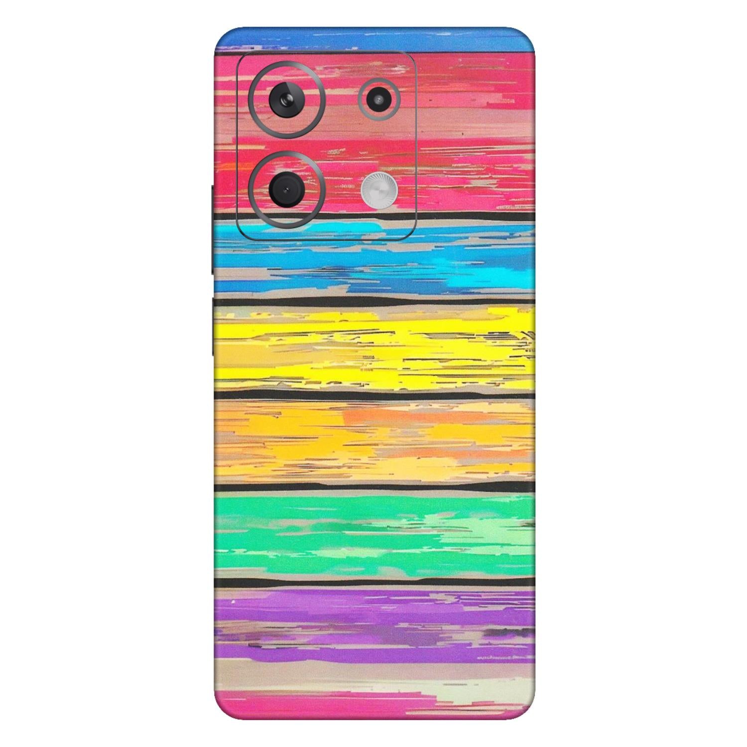 Xiaomi Redmi Phone Skins (All Models) - Multi Colour Wooden Wall - Matte Finish (M-96) Redmi Note 13 5G
