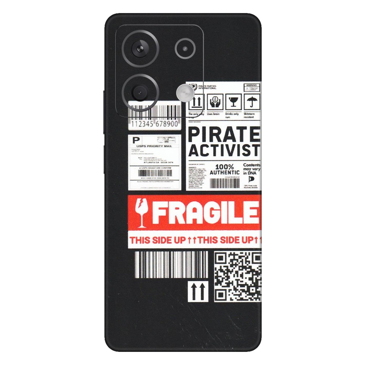 Xiaomi Redmi Phone Skins (All Models) - Handle With Care - Matte Finish (M-99) Redmi Note 13 5G
