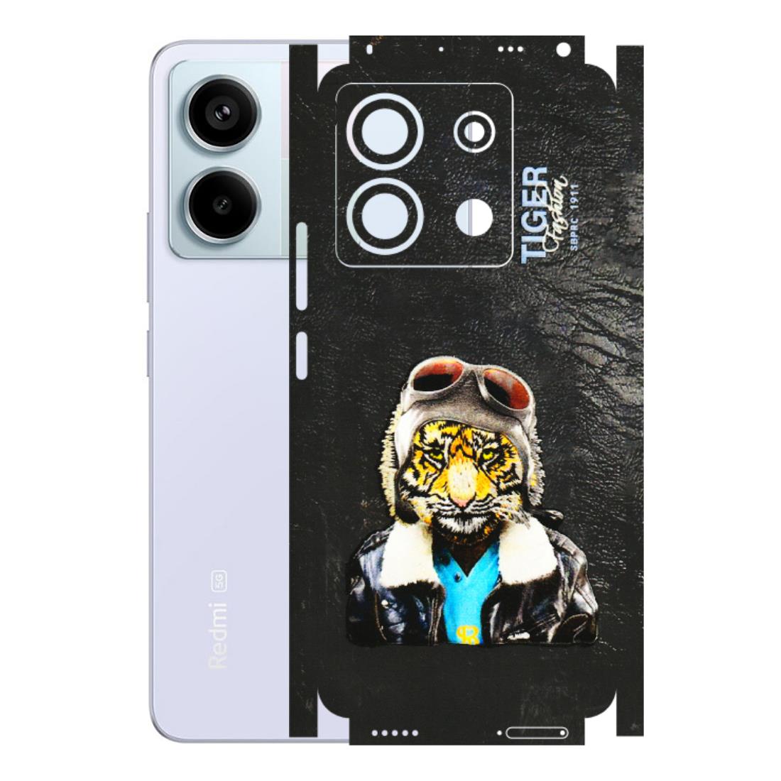 Xiaomi Redmi Phone Skins (All Models) - Rider Tiger - 3D Embossed Finish (L-113) Redmi Note 13 Pro 5G