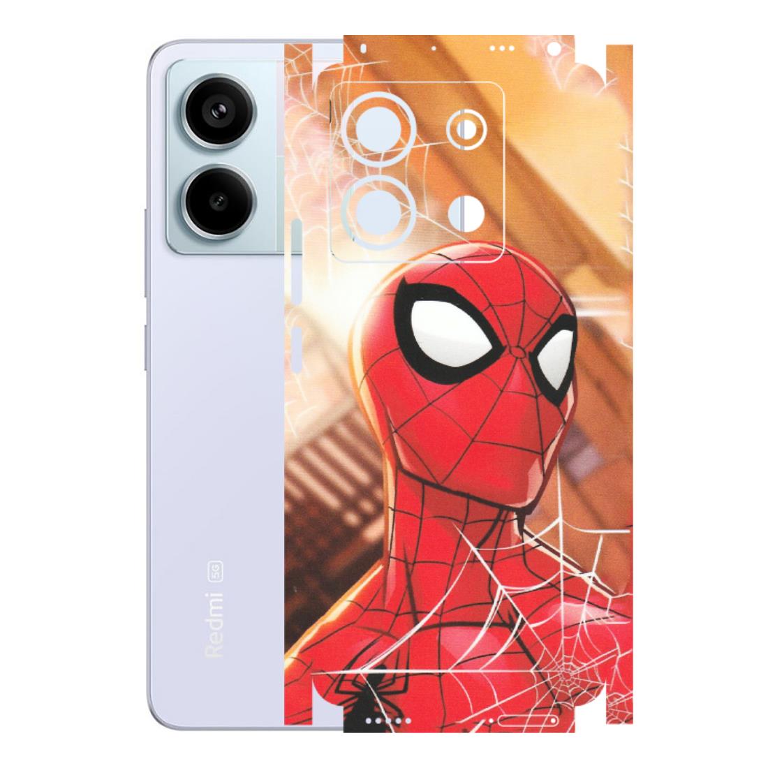 Xiaomi Redmi Phone Skins (All Models) - Spiderman Face New - Matte Finish (M-41) Redmi Note 13 Pro 5G