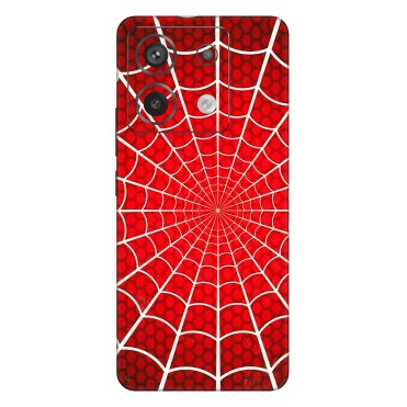 Xiaomi Redmi Phone Skins (All Models) - Classic Spidey Web - 3D Embossed Finish (L-115) Redmi Note 13 Pro 5G