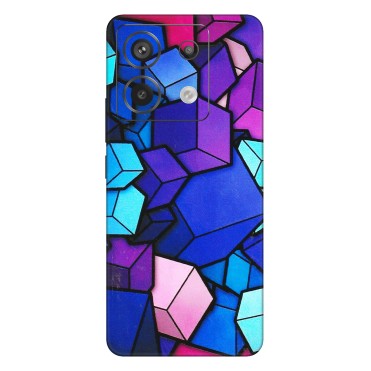 Xiaomi Redmi Phone Skins (All Models) - Cube Doodle - 3D Embossed Finish (L-141) Redmi Note 13 Pro 5G