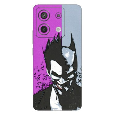 Xiaomi Redmi Phone Skins (All Models) - Batman & Joker - 3D Embossed Finish (L-143) Redmi Note 13 Pro 5G