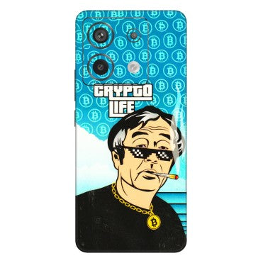 Xiaomi Redmi Phone Skins (All Models) - Crypto Thug Life - 3D Embossed Finish (L-179) Redmi Note 13 Pro 5G