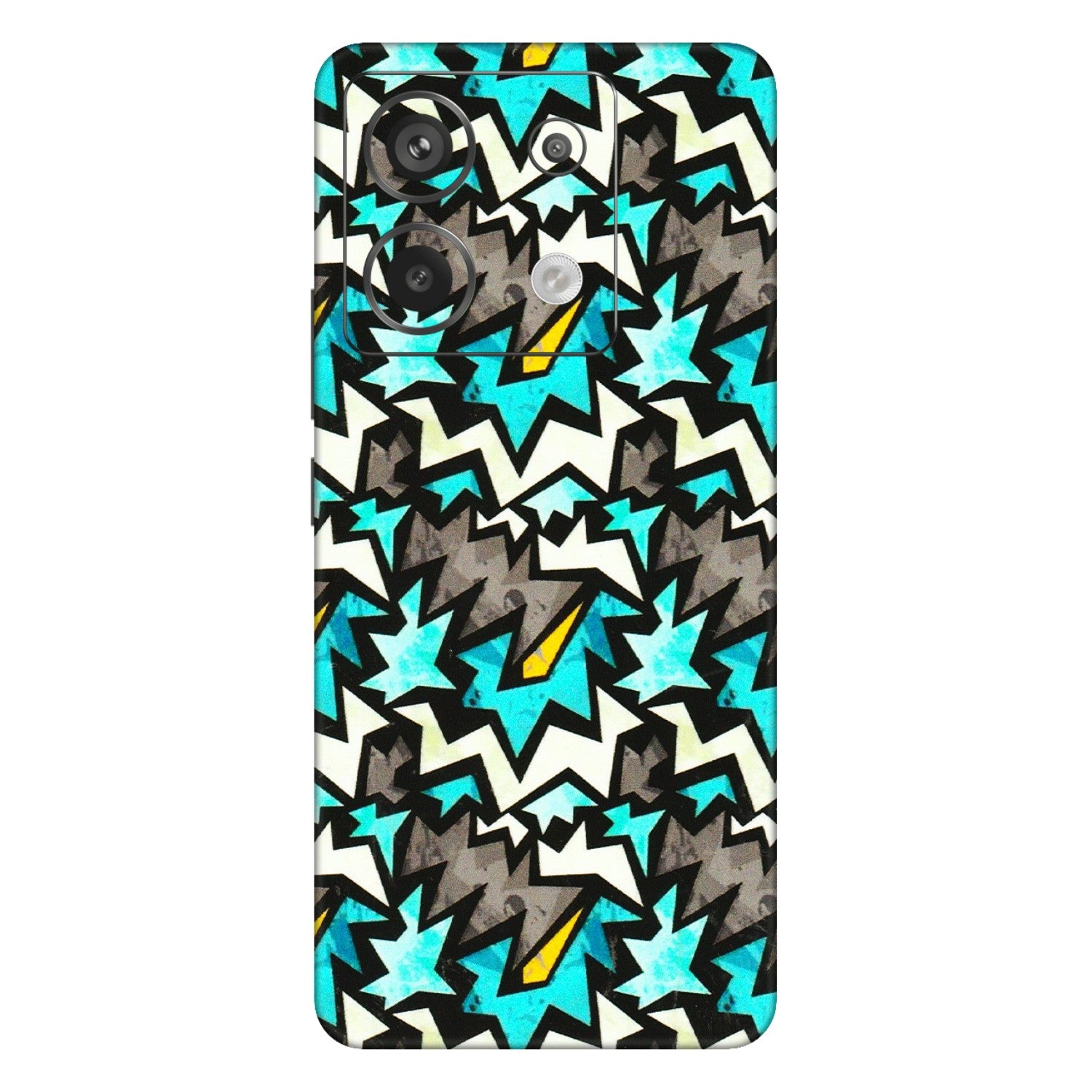 Xiaomi Redmi Phone Skins (All Models) - Funky Zig Zag - 3D Embossed Finish (L-223) Redmi Note 13 Pro 5G