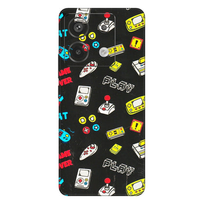 Xiaomi Redmi Phone Skins (All Models) - Gaming Doodles - 3D Embossed Finish (L-224) Redmi Note 13 Pro 5G