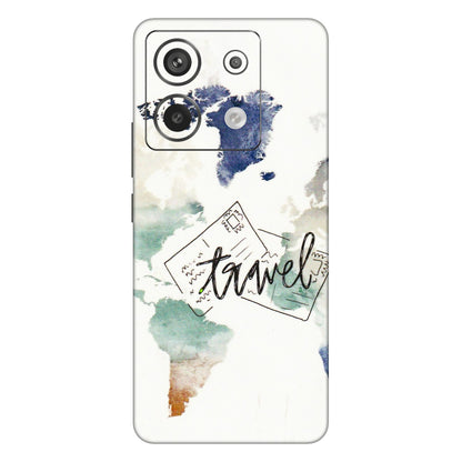 Xiaomi Redmi Phone Skins (All Models) - Travel The World - 3D Embossed Finish (L-232) Redmi Note 13 Pro 5G