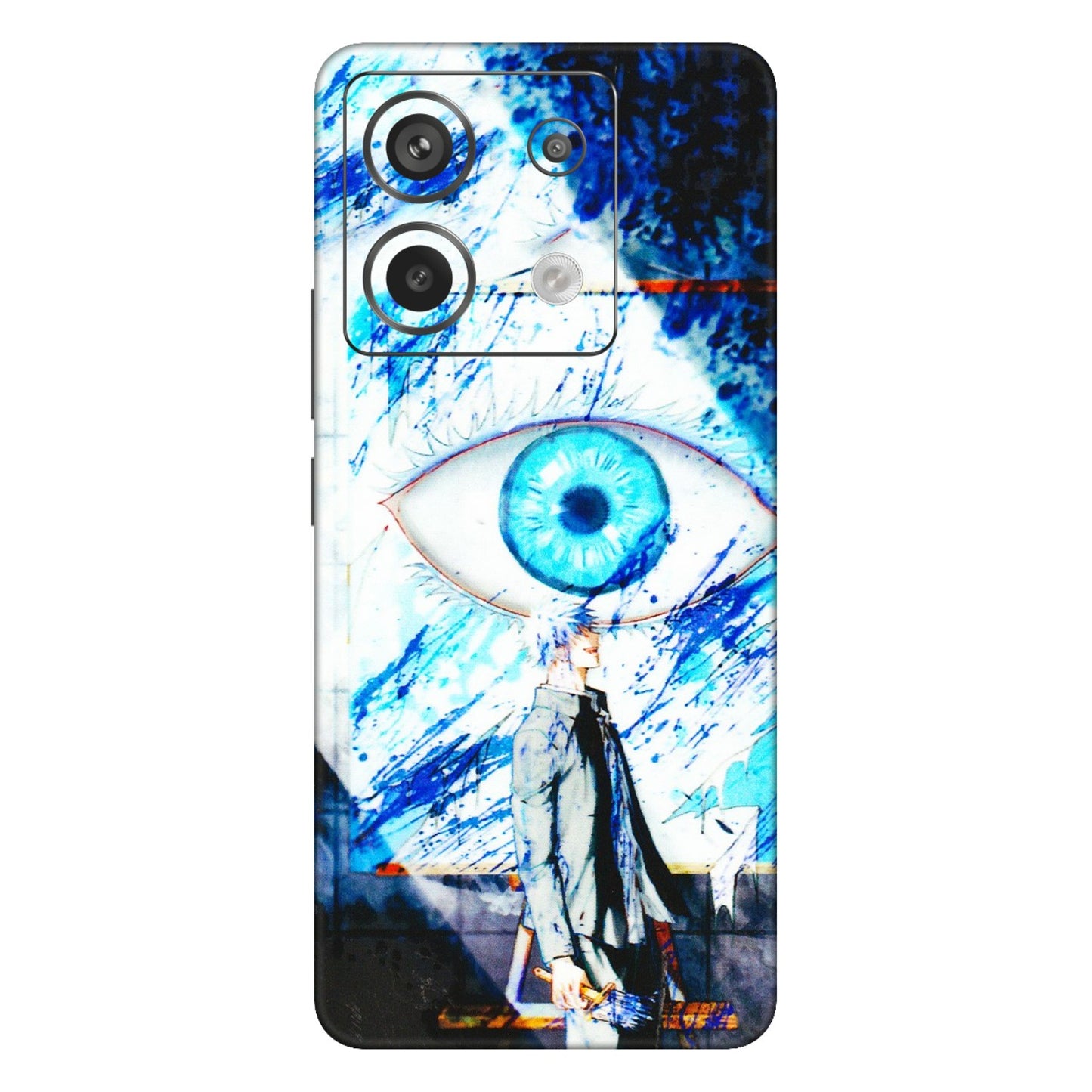 Xiaomi Redmi Phone Skins (All Models) - Gojo Satoru evil eye - 3D Embossed Finish (L-239) Redmi Note 13 Pro 5G