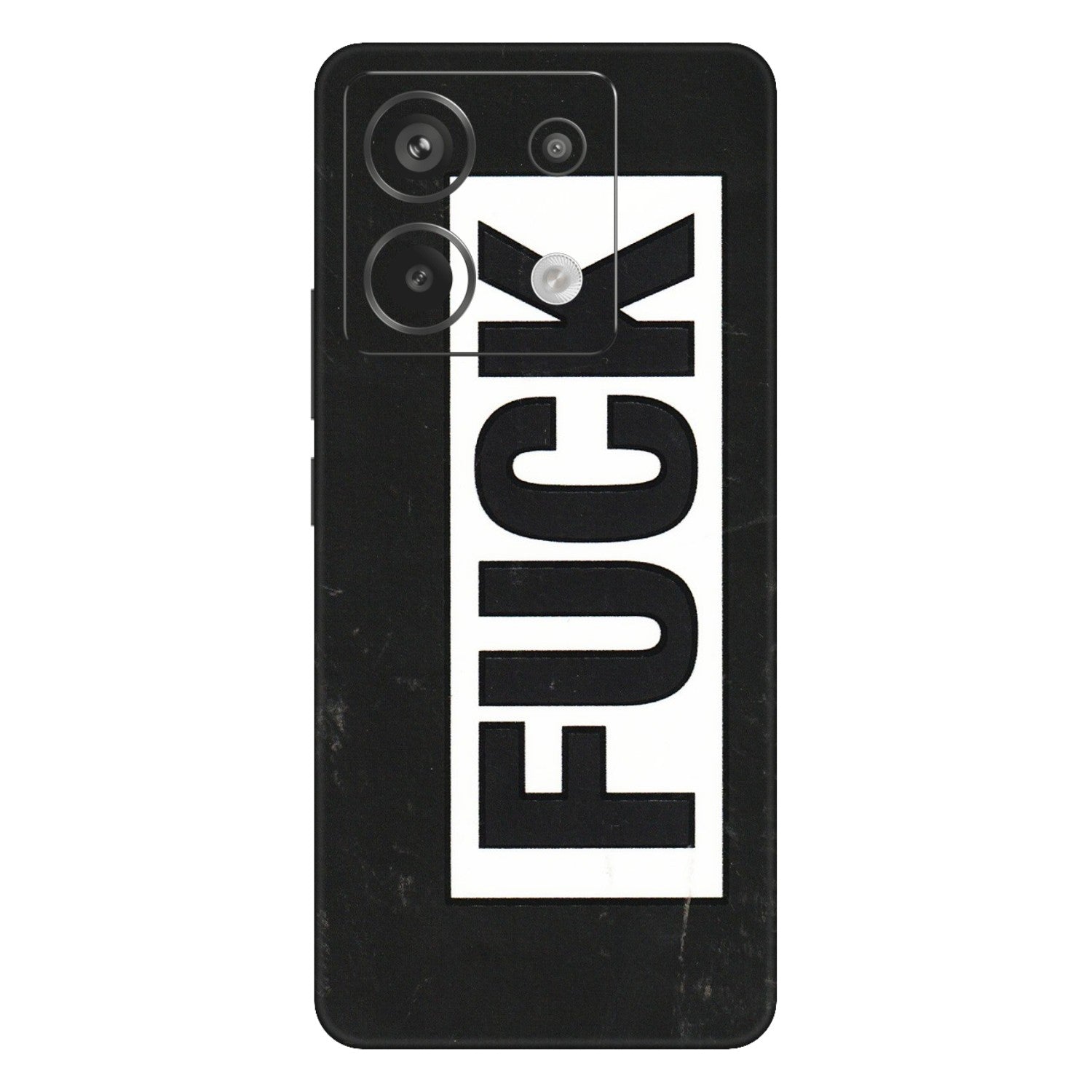 Xiaomi Redmi Phone Skins (All Models) - The F Word - 3D Embossed Finish (L-255) Redmi Note 13 Pro 5G