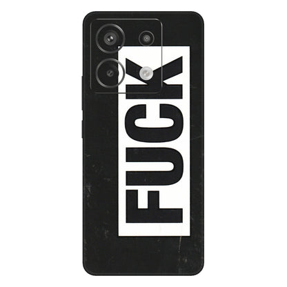 Xiaomi Redmi Phone Skins (All Models) - The F Word - 3D Embossed Finish (L-255) Redmi Note 13 Pro 5G