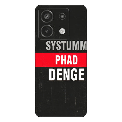 Xiaomi Redmi Phone Skins (All Models) - Systumm Phad Denge - 3D Embossed Finish (L-278) Redmi Note 13 Pro 5G