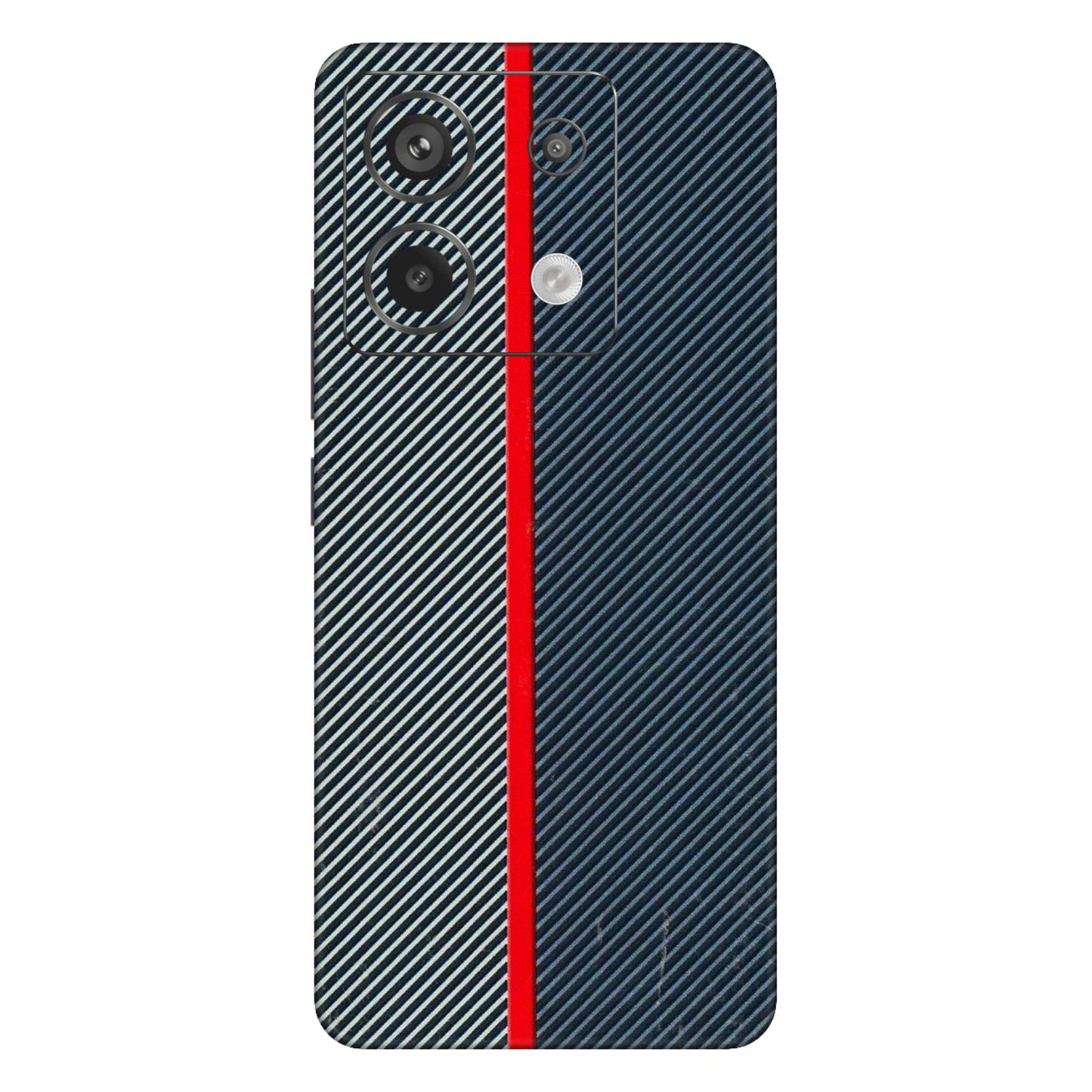 Xiaomi Redmi Phone Skins (All Models) - Blue Sober Lines - 3D Embossed Finish (L-305) Redmi Note 13 Pro 5G