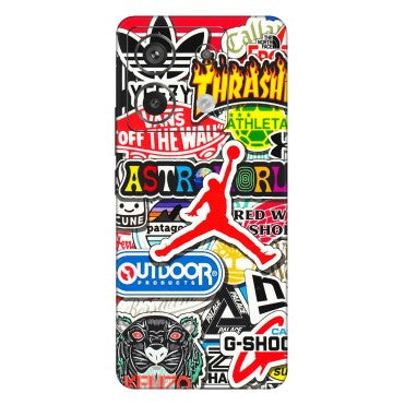 Xiaomi Redmi Phone Skins (All Models) - Multi Brands Sticker Graffiti - 3D Embossed Finish (L-37) Redmi Note 13 Pro 5G