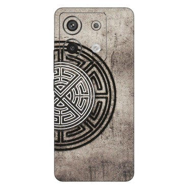 Xiaomi Redmi Phone Skins (All Models) - Mysterious Circular Design - 3D Embossed Finish (L-63) Redmi Note 13 Pro 5G