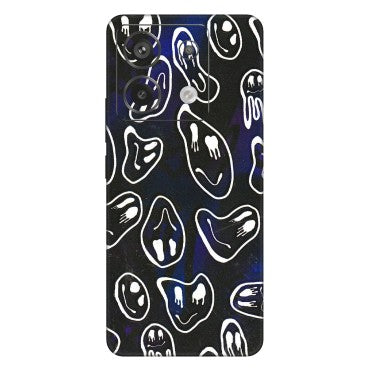 Xiaomi Redmi Phone Skins (All Models) - Distorted Smileys - 3D Embossed Finish (L-92) Redmi Note 13 Pro 5G