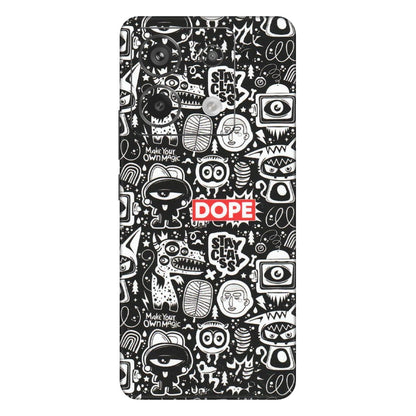 Xiaomi Redmi Phone Skins (All Models) - Dope Stay Classy Black Doodles - Matte Finish (M-126) Redmi Note 13 Pro 5G