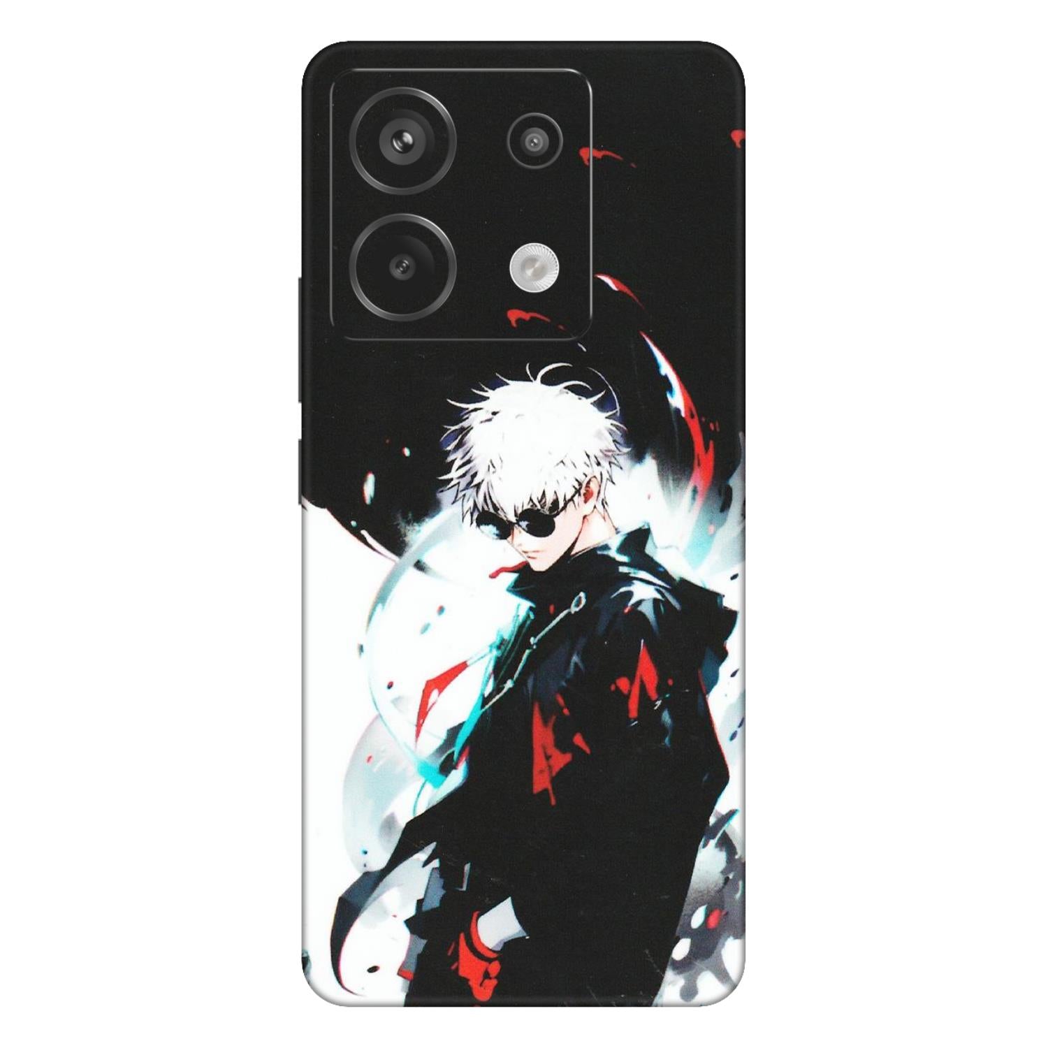 Xiaomi Redmi Phone Skins (All Models) - Gojo Powerful Charater Kaisen Anime - Matte Finish (M-144) Redmi Note 13 Pro 5G