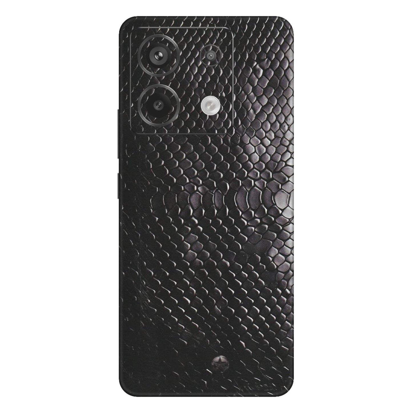 Xiaomi Redmi Phone Skins (All Models) - Black Snack Leather - Matte Finish (M-147) Redmi Note 13 Pro 5G