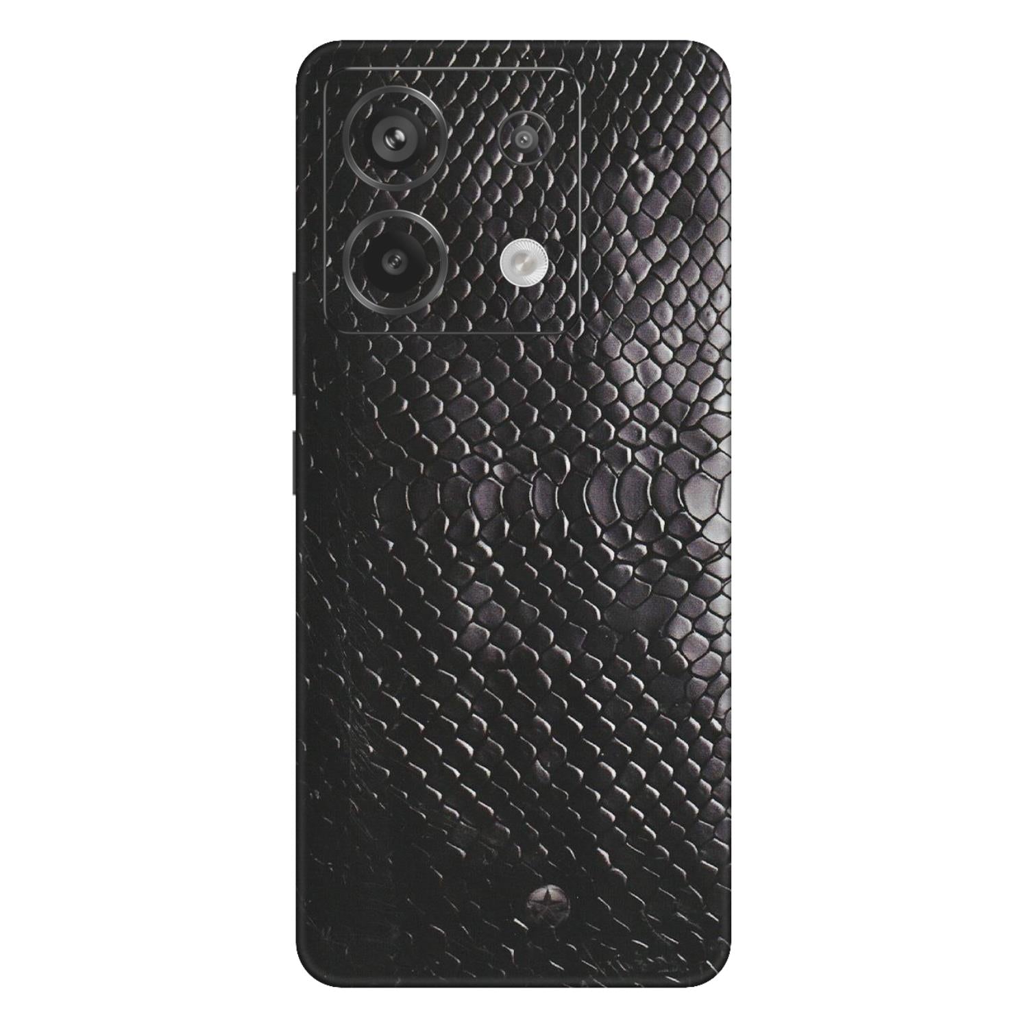 Xiaomi Redmi Phone Skins (All Models) - Black Snack Leather - Matte Finish (M-147) Redmi Note 13 Pro 5G