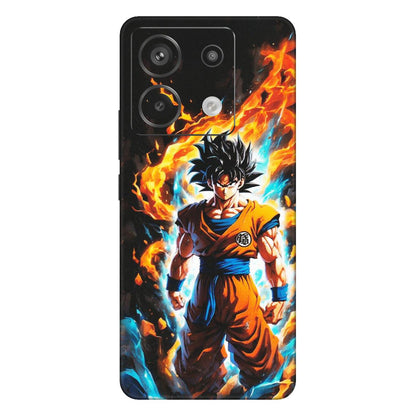 Xiaomi Redmi Phone Skins (All Models) - Goku Transformation Anime - Matte Finish (M-159) Redmi Note 13 Pro 5G
