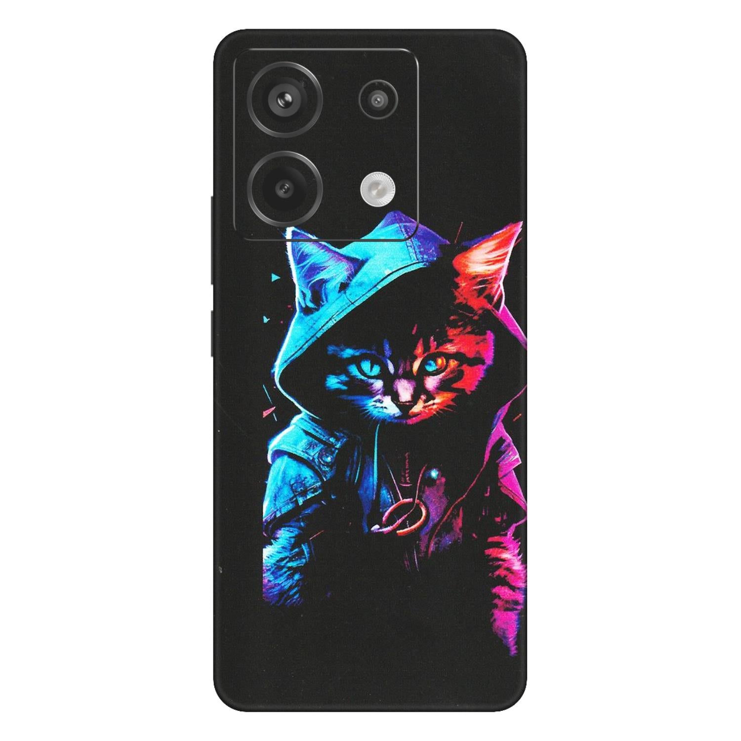 Xiaomi Redmi Phone Skins (All Models) - Cyberpunk Cat - Matte Finish (M-45) Redmi Note 13 Pro 5G