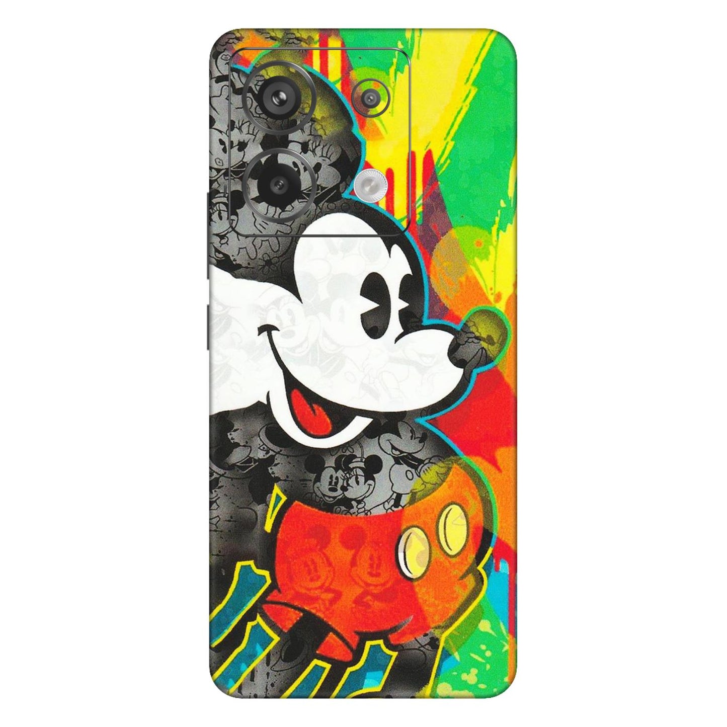 Xiaomi Redmi Phone Skins (All Models) - Multiple Mickey With Colourful Texture - Matte Finish (M-84) Redmi Note 13 Pro 5G