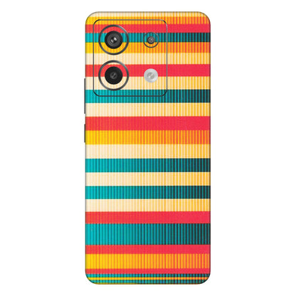 Xiaomi Redmi Phone Skins (All Models) - Colourful Stripes Soothing Effect - Matte Finish (M-86) Redmi Note 13 Pro 5G