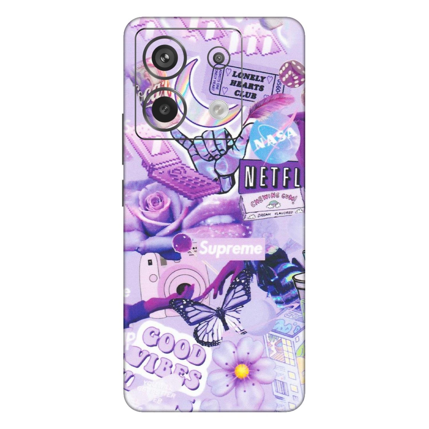 Xiaomi Redmi Phone Skins (All Models) - Supreme Purple Magic - Matte Finish (M-88) Redmi Note 13 Pro 5G