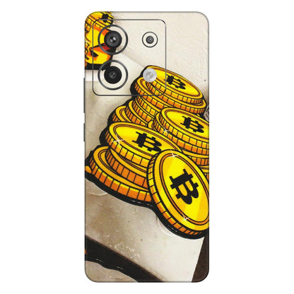 Xiaomi Redmi Phone Skins (All Models) - Billionaire Bitcoin Collection - Matte Finish (M-92) Redmi Note 13 Pro 5G