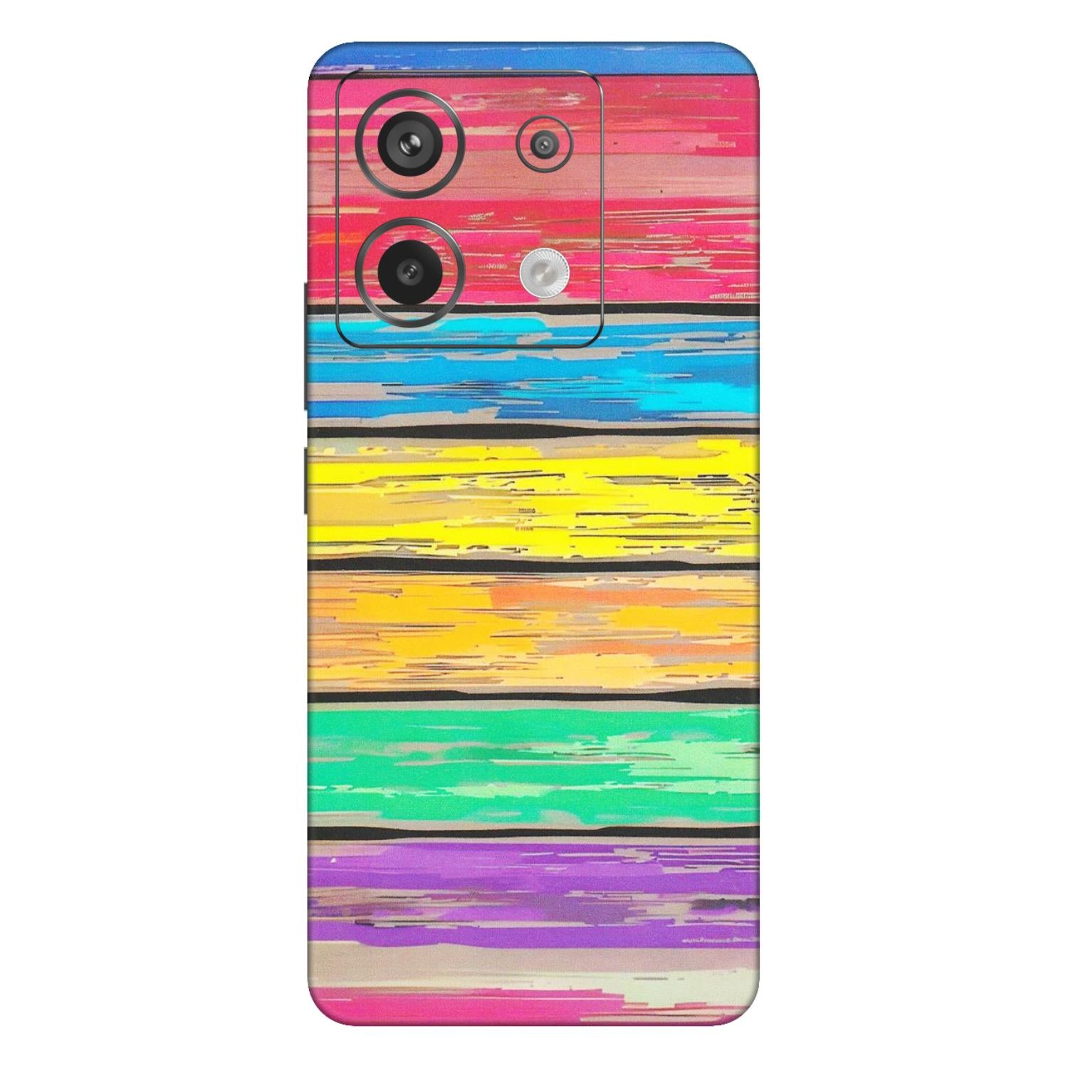 Xiaomi Redmi Phone Skins (All Models) - Multi Colour Wooden Wall - Matte Finish (M-96) Redmi Note 13 Pro 5G