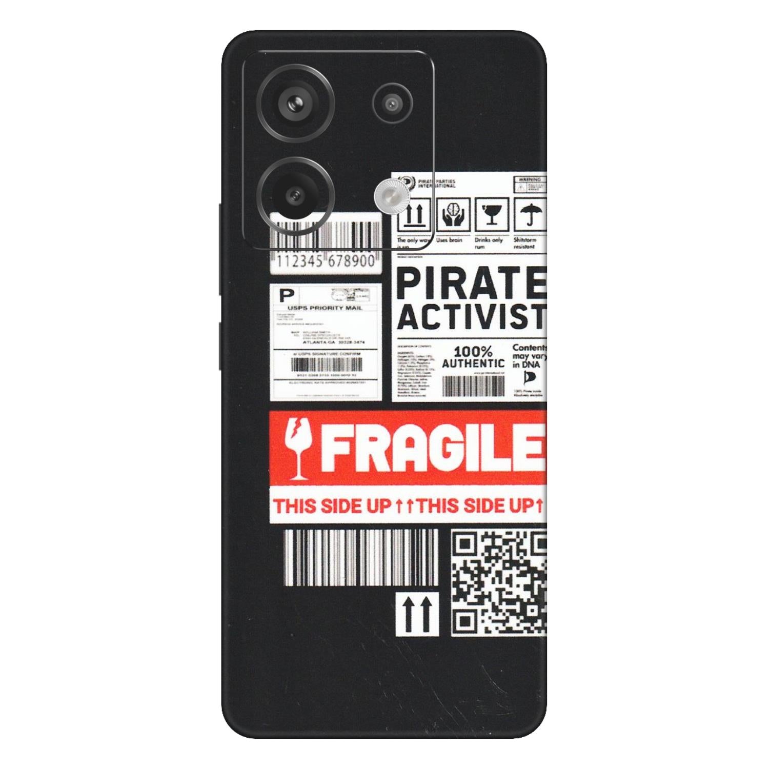 Xiaomi Redmi Phone Skins (All Models) - Handle With Care - Matte Finish (M-99) Redmi Note 13 Pro 5G