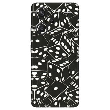 Xiaomi Redmi Phone Skins (All Models) - Big Black Dices - 3D Embossed Finish (L-106) Redmi Note 13 Pro Plus 5G
