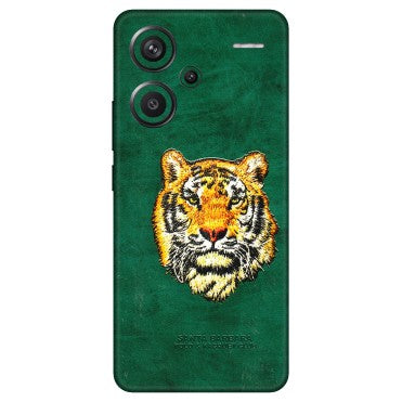 Xiaomi Redmi Phone Skins (All Models) - Leather Feel Tiger - 3D Embossed Finish (L-111) Redmi Note 13 Pro Plus 5G