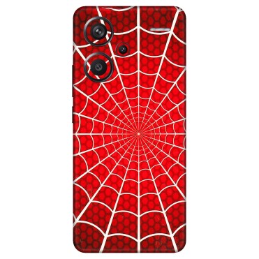Xiaomi Redmi Phone Skins (All Models) - Classic Spidey Web - 3D Embossed Finish (L-115) Redmi Note 13 Pro Plus 5G