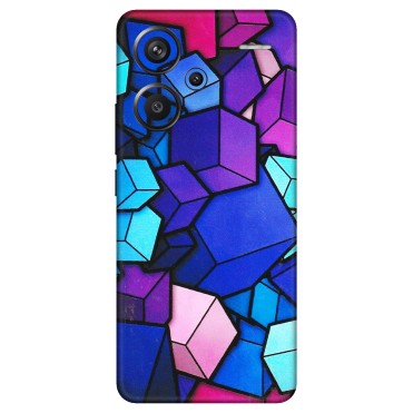 Xiaomi Redmi Phone Skins (All Models) - Cube Doodle - 3D Embossed Finish (L-141) Redmi Note 13 Pro Plus 5G