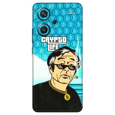 Xiaomi Redmi Phone Skins (All Models) - Crypto Thug Life - 3D Embossed Finish (L-179) Redmi Note 13 Pro Plus 5G