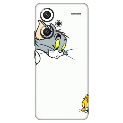 Xiaomi Redmi Phone Skins (All Models) - Cute Tom And Jerry - 3D Embossed Finish (L-220) Redmi Note 13 Pro Plus 5G