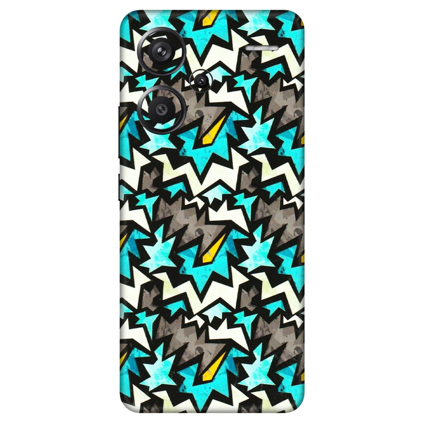 Xiaomi Redmi Phone Skins (All Models) - Funky Zig Zag - 3D Embossed Finish (L-223) Redmi Note 13 Pro Plus 5G