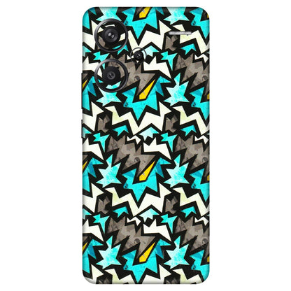 Xiaomi Redmi Phone Skins (All Models) - Funky Zig Zag - 3D Embossed Finish (L-223) Redmi Note 13 Pro Plus 5G