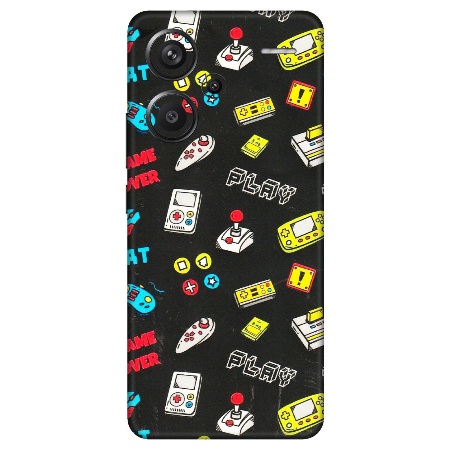 Xiaomi Redmi Phone Skins (All Models) - Gaming Doodles - 3D Embossed Finish (L-224) Redmi Note 13 Pro Plus 5G