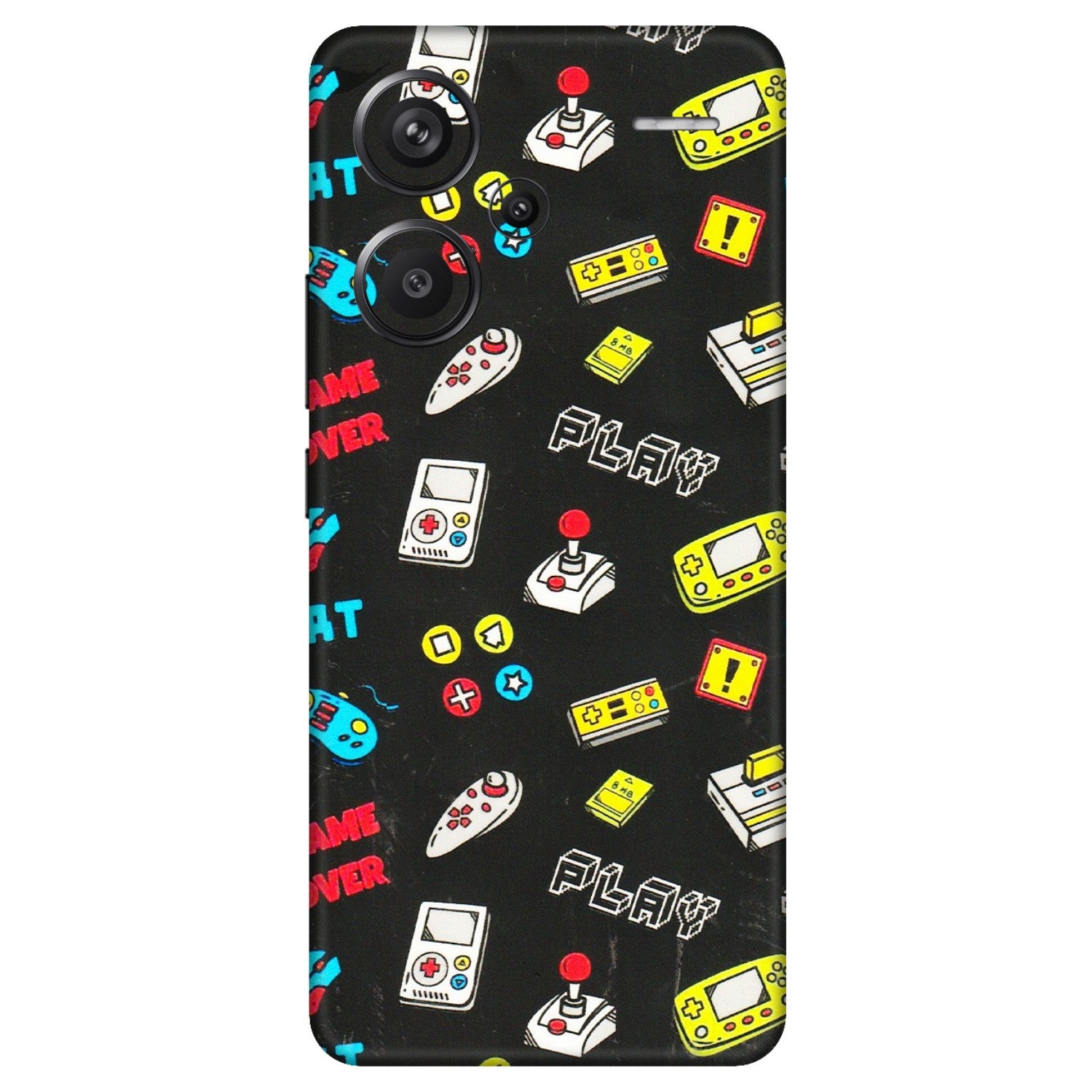 Xiaomi Redmi Phone Skins (All Models) - Gaming Doodles - 3D Embossed Finish (L-224) Redmi Note 13 Pro Plus 5G