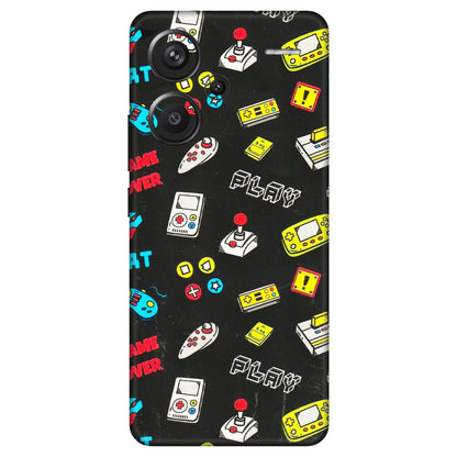Xiaomi Redmi Phone Skins (All Models) - Gaming Doodles - 3D Embossed Finish (L-224) Redmi Note 13 Pro Plus 5G