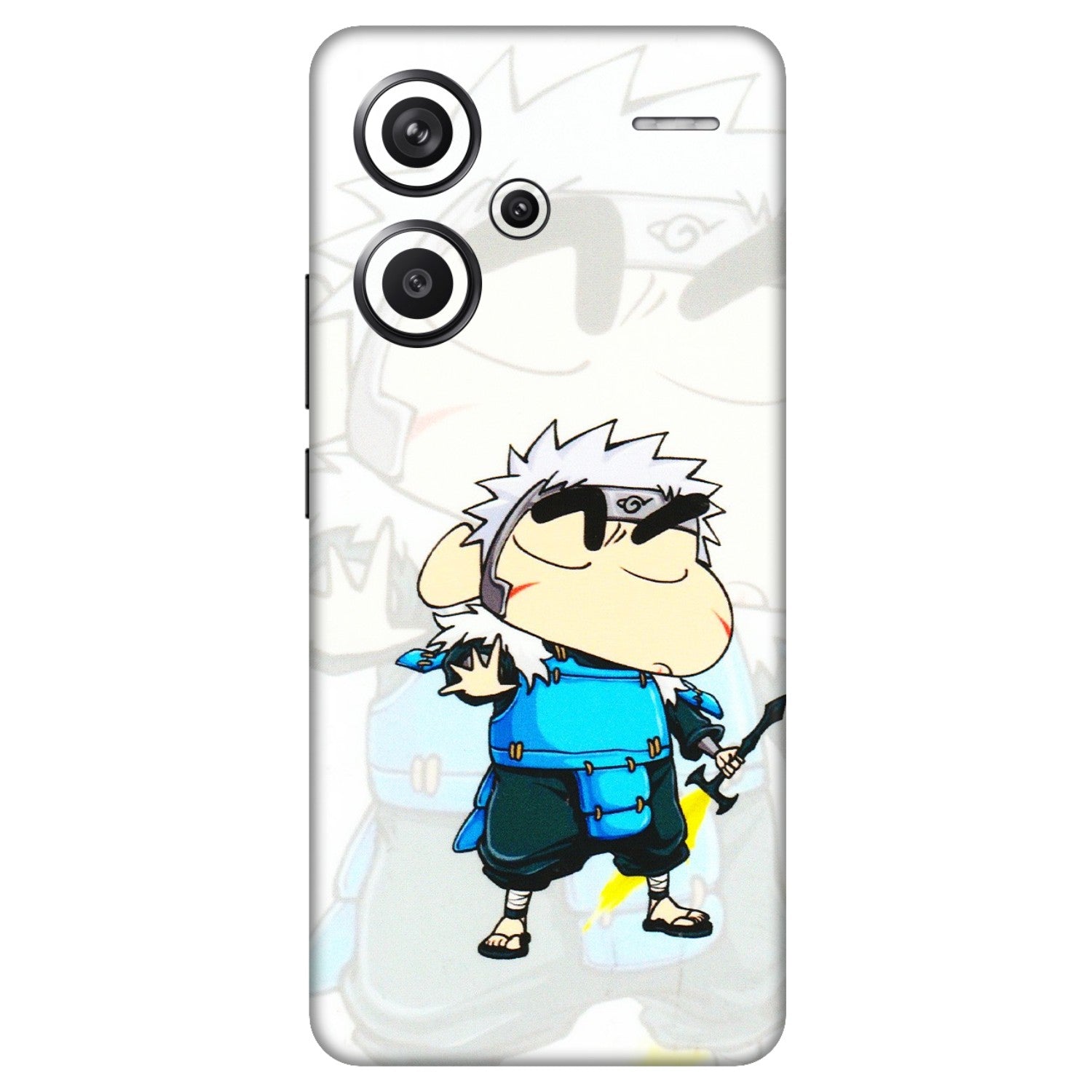 Xiaomi Redmi Phone Skins (All Models) - Angry Young Shinchan - 3D Embossed Finish (L-226) Redmi Note 13 Pro Plus 5G