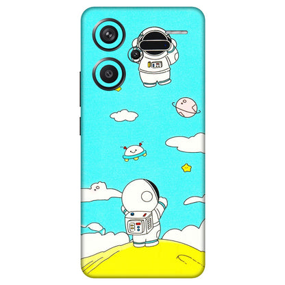Xiaomi Redmi Phone Skins (All Models) - Blue Skies Astro Float - 3D Embossed Finish (L-230) Redmi Note 13 Pro Plus 5G