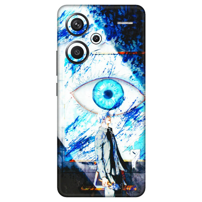 Xiaomi Redmi Phone Skins (All Models) - Gojo Satoru evil eye - 3D Embossed Finish (L-239) Redmi Note 13 Pro Plus 5G