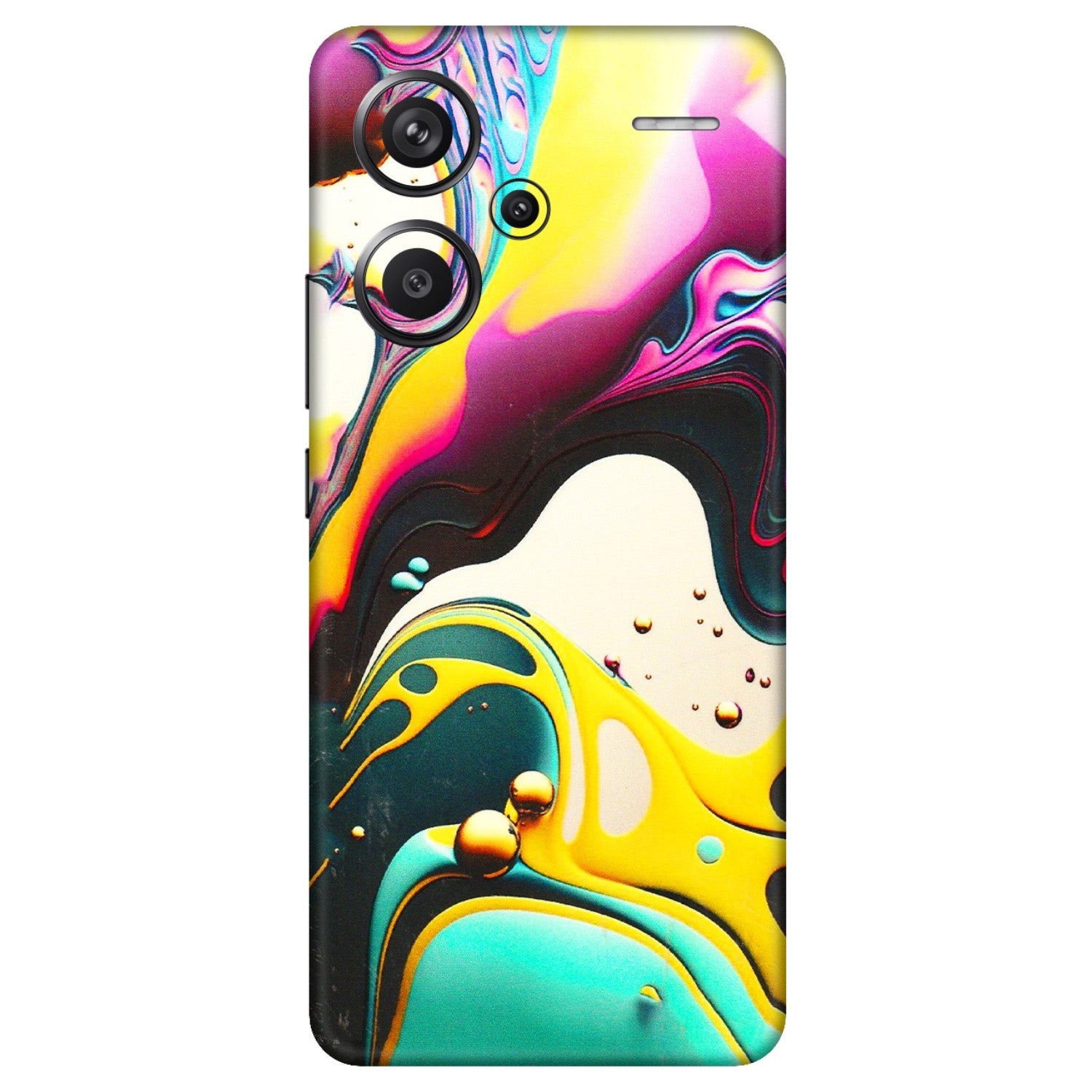 Xiaomi Redmi Phone Skins (All Models) - Multicolor Abstract pattern - 3D Embossed Finish (L-254) Redmi Note 13 Pro Plus 5G