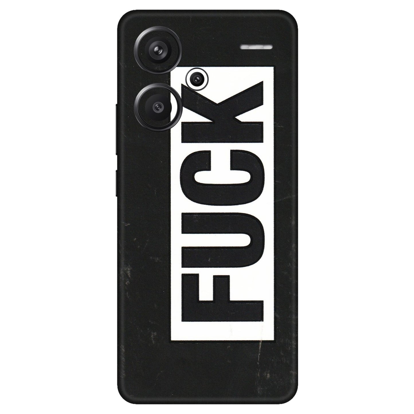 Xiaomi Redmi Phone Skins (All Models) - The F Word - 3D Embossed Finish (L-255) Redmi Note 13 Pro Plus 5G