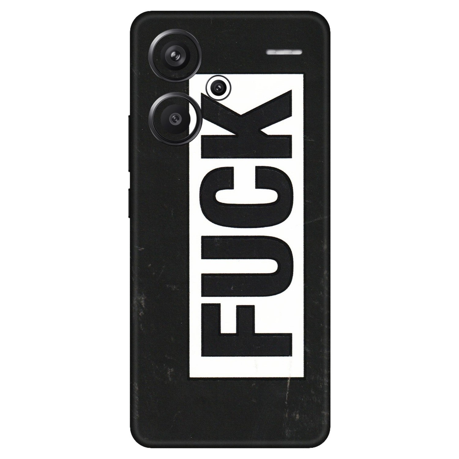 Xiaomi Redmi Phone Skins (All Models) - The F Word - 3D Embossed Finish (L-255) Redmi Note 13 Pro Plus 5G
